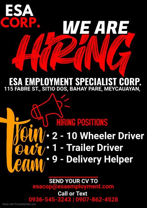 Job Hiring No Age Limit jobs in Cavite City .